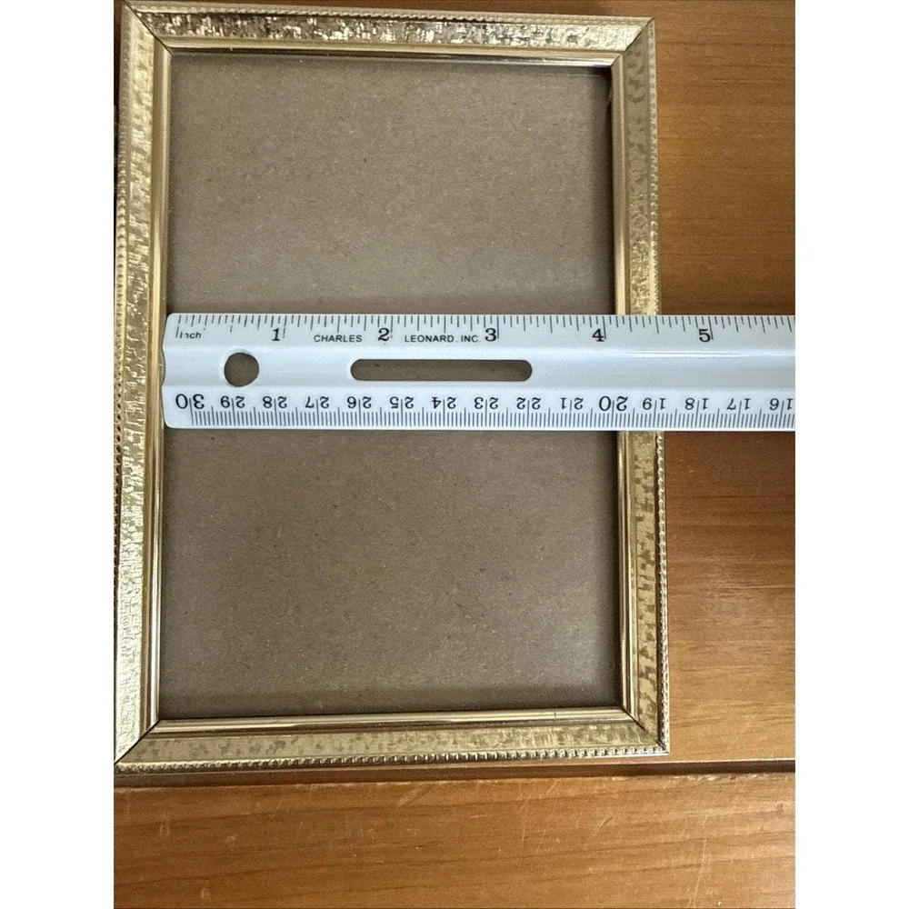 VINTAGE MCM GOLD BRASS HINGED STANDING FOLDING PICTURE‎ FRAMES 5 X 7 PHOTOS